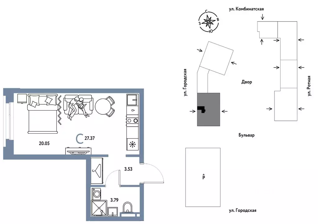 Студия Свердловская область, Екатеринбург муниципальное образование, ... - Фото 1