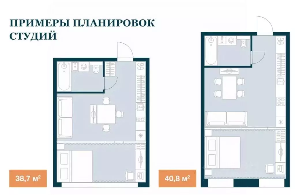 Студия Санкт-Петербург Херсонская ул., 39 (22.7 м) - Фото 1