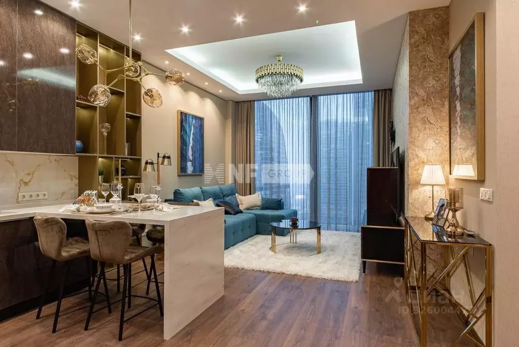 2-к кв. Москва 1-й Красногвардейский проезд, 22с2 (65.0 м) - Фото 1