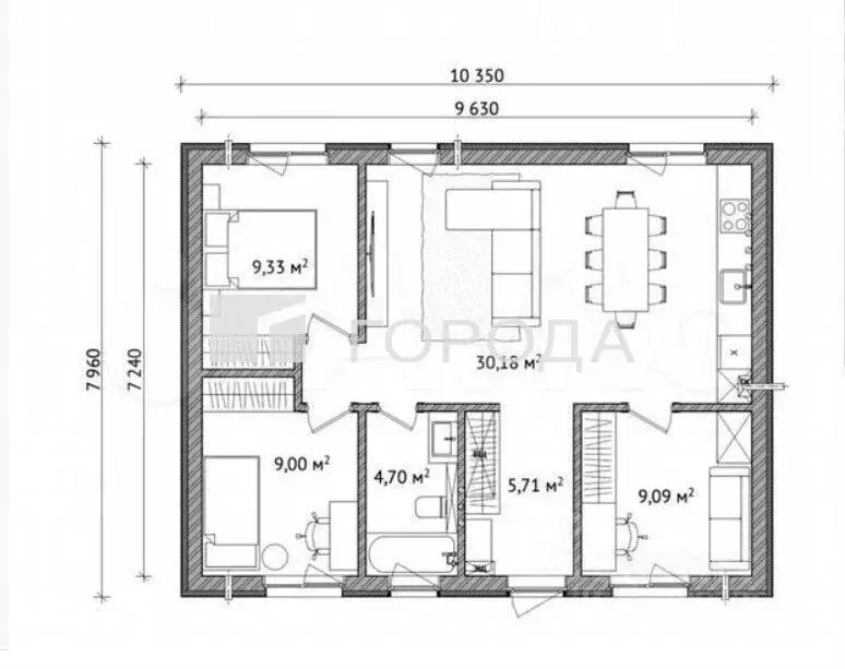 Таунхаус в Новосибирская область, Новосибирский район, Сибирские ... - Фото 1