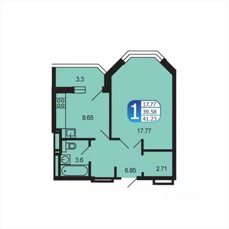 1-к кв. Московская область, Рузский муниципальный округ, Тучково пгт ... - Фото 1