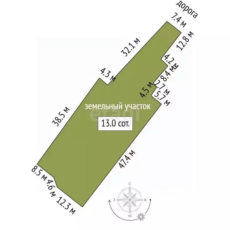 Участок в Москва д. Шельбутово, 24 (13.03 сот.) - Фото 1