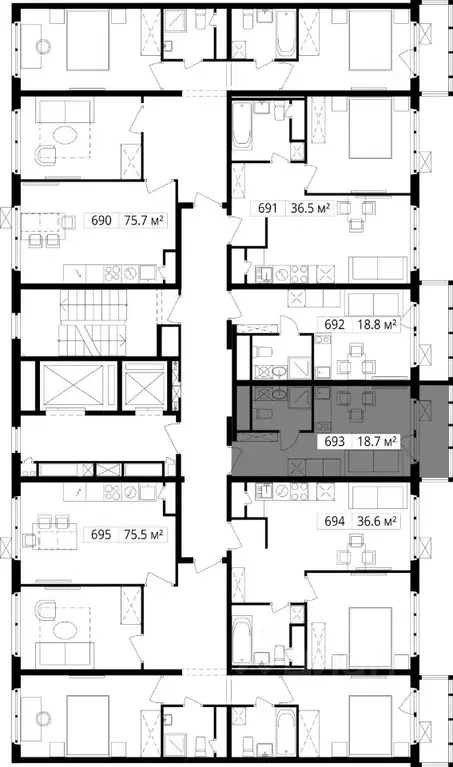Студия Московская область, Ленинский городской округ, д. Сапроново, ... - Фото 1