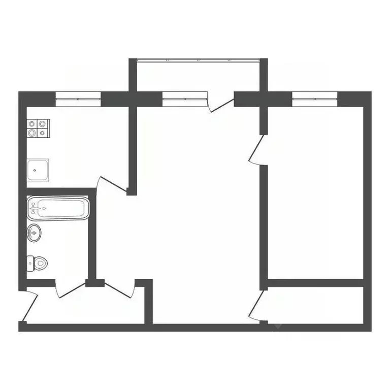 2-к кв. Тульская область, Тула ул. Фридриха Энгельса, 151 (43.0 м) - Фото 2