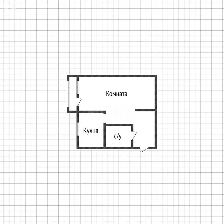 1-комнатная квартира: Аша, улица Кирова, 52 (31.4 м) - Фото 1