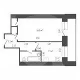 1-комнатная квартира: Липецк, улица Циолковского, 8/1 (32 м) - Фото 1