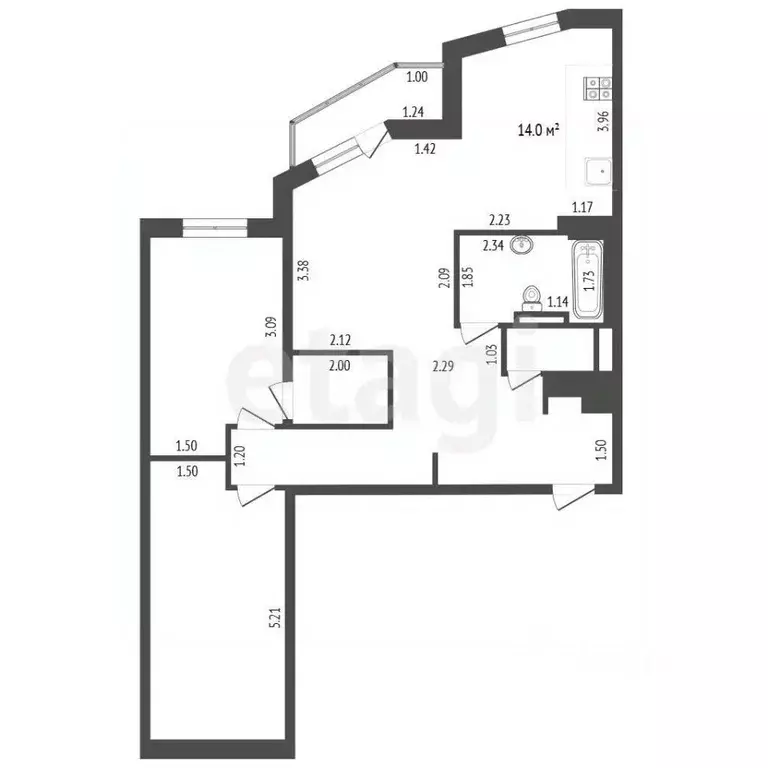 3-к кв. Мордовия, Саранск ул. Васенко, 7Гк1 (84.5 м) - Фото 2