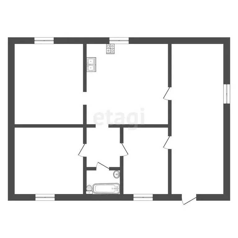 Дом в посёлок Изыхские Копи, улица Ленина (180 м) - Фото 1