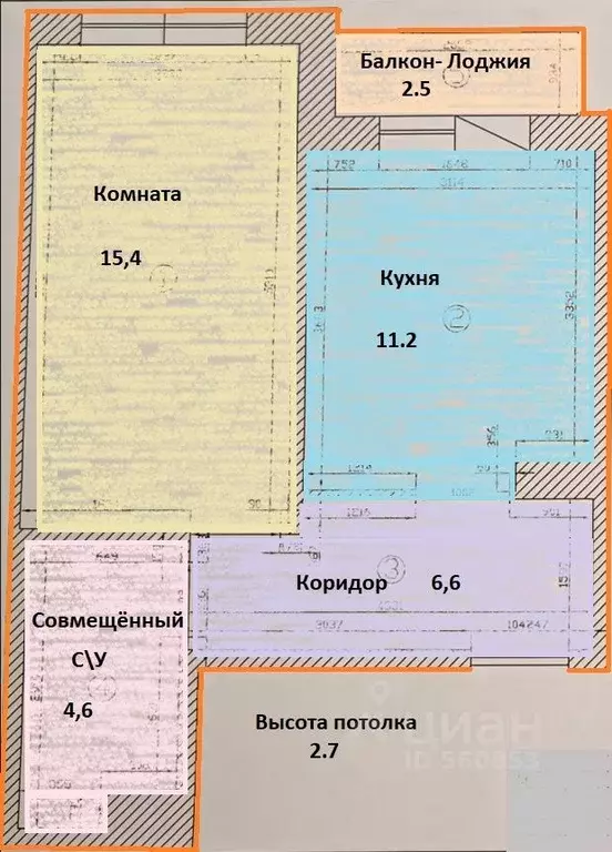 1-к кв. Санкт-Петербург ш. Суздальское, 24к3 (38.0 м) - Фото 1