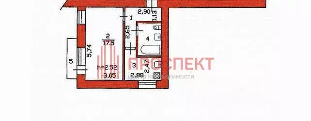 1-к кв. Пензенская область, Пенза ул. Ухтомского, 3А (33.3 м) - Фото 1