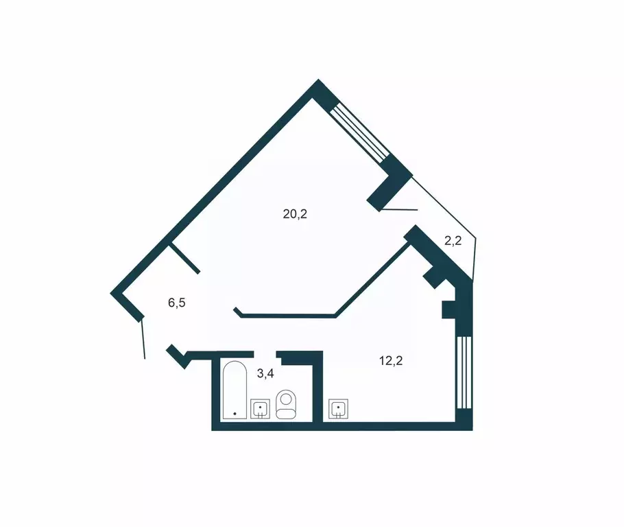 1-к кв. Новосибирская область, Новосибирск ул. В. Высоцкого, 53 (42.3 ... - Фото 1