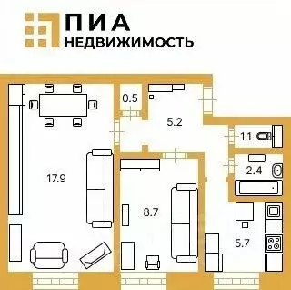 2-к кв. Санкт-Петербург ул. Замшина, 28 (41.5 м) - Фото 2