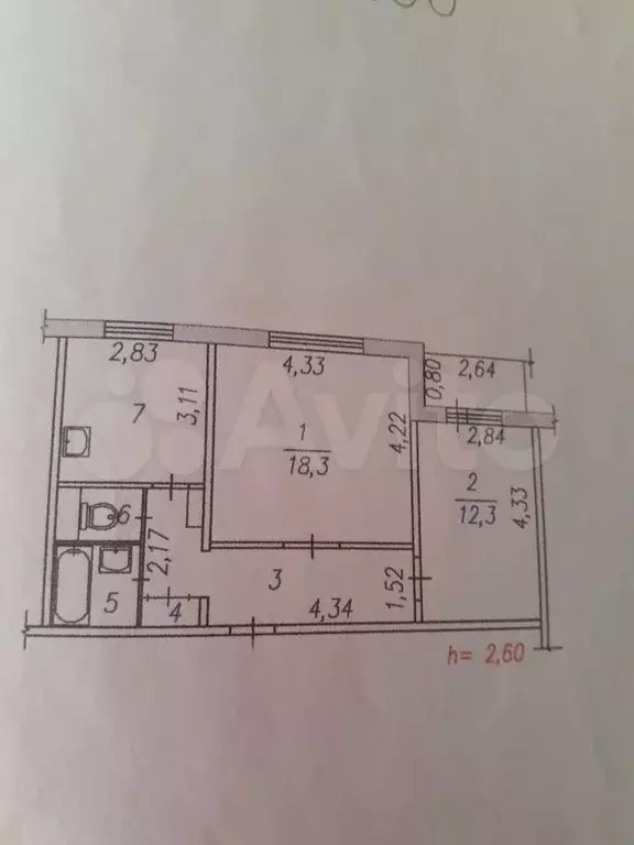 2-к. квартира, 52 м, 9/9 эт. - Фото 0