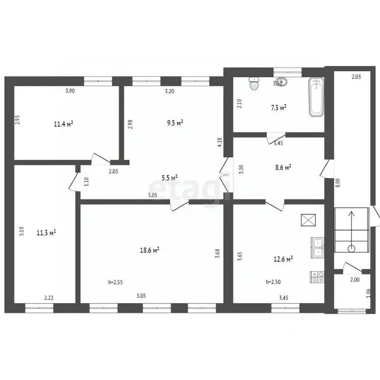 Дом в Нижегородская область, Выкса ул. Смирнова, 30 (85 м) - Фото 1
