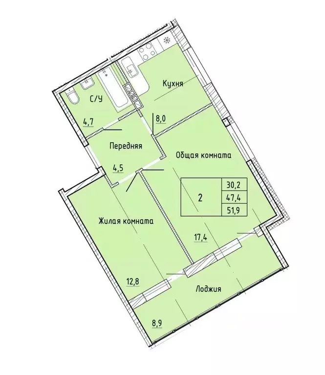 2-к кв. Приморский край, Артем  (49.6 м) - Фото 1