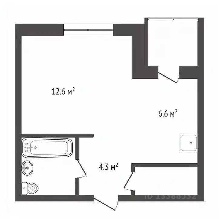 Студия Красноярский край, Красноярск Северный мкр, ул. Мате Залки, 2А ... - Фото 1