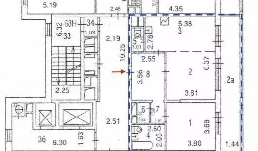 2-комнатная квартира: Москва, Новогиреевская улица, 5 (69.7 м) - Фото 1