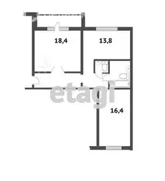 2-комнатная квартира: Миасс, улица Богдана Хмельницкого, 20 (64.2 м) - Фото 1
