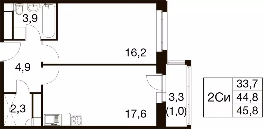 1-к кв. Московская область, Балашиха Гагарина мкр, ул. Проектная, 4 ... - Фото 1