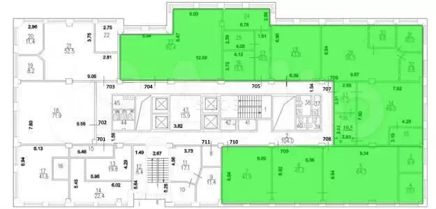 Офис 519м2 в БЦ Крылатский зао - Фото 1