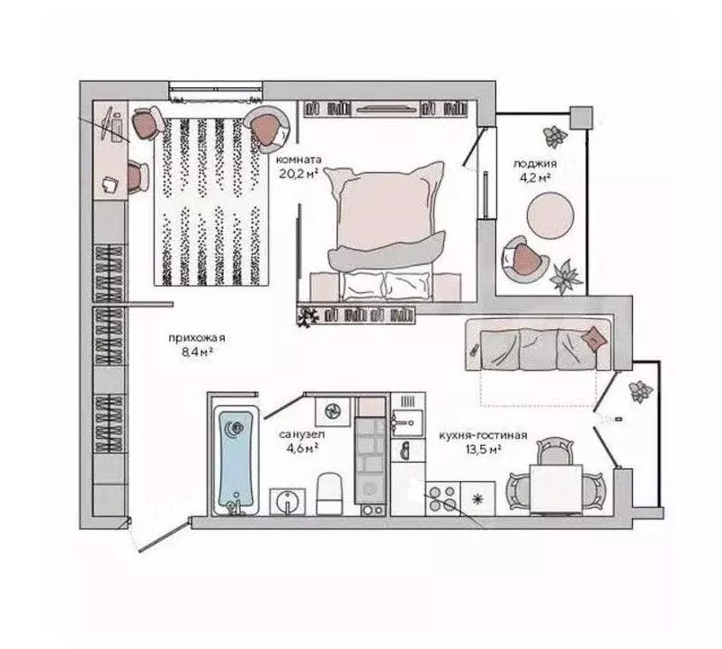 1-к кв. Крым, Судак ул. Инициативных, 80 (48.8 м) - Фото 1