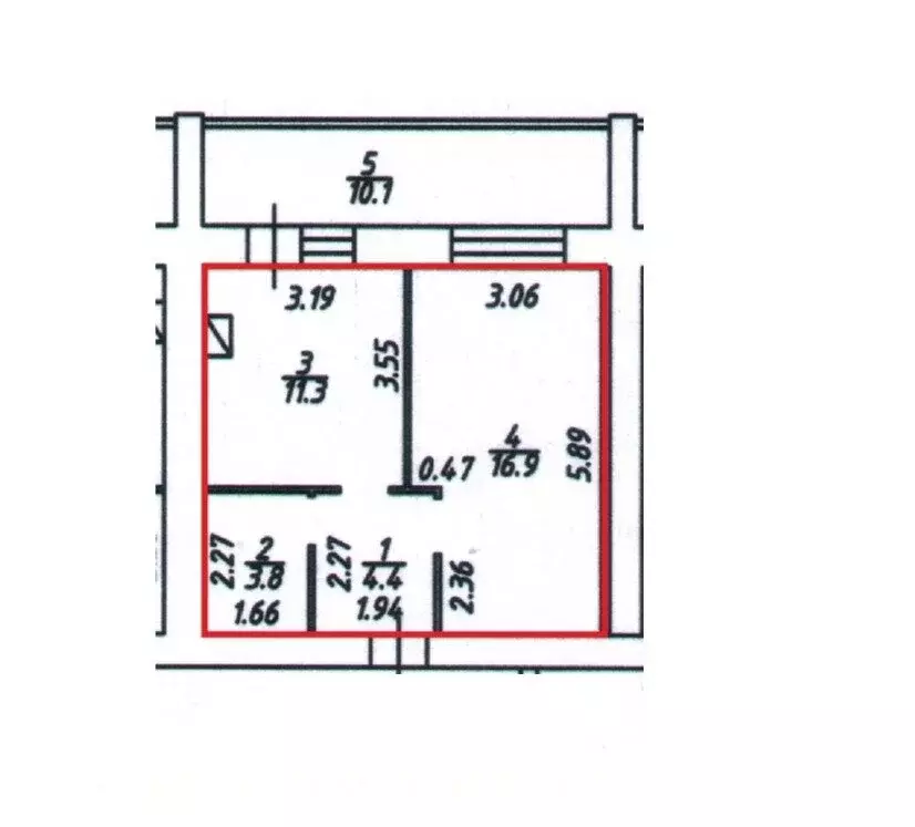 1-комнатная квартира: Кострома, улица Ленина, 160Б (36.4 м) - Фото 0