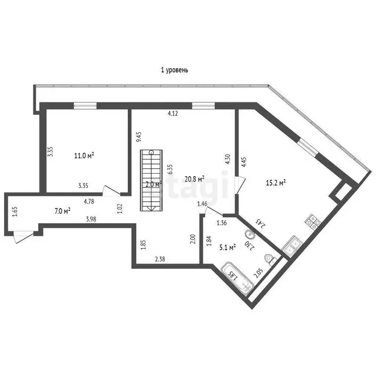 4-комнатная квартира: Светлогорск, Калининградский проспект, 20 (105 ... - Фото 1