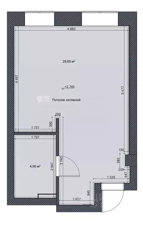 1-к кв. Москва Ленинградский просп., 15С28 (37.0 м) - Фото 2