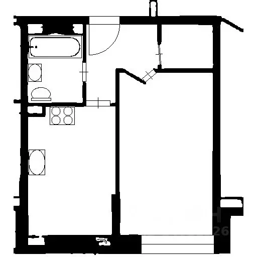 1-к кв. Московская область, Королев Болшево мкр, Бурковский проезд, ... - Фото 2