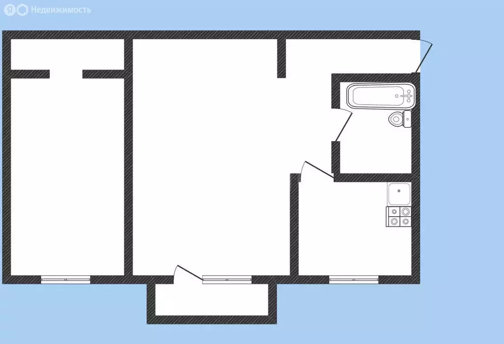 2-комнатная квартира: Ангарск, 85-й квартал, 21 (45.3 м) - Фото 1