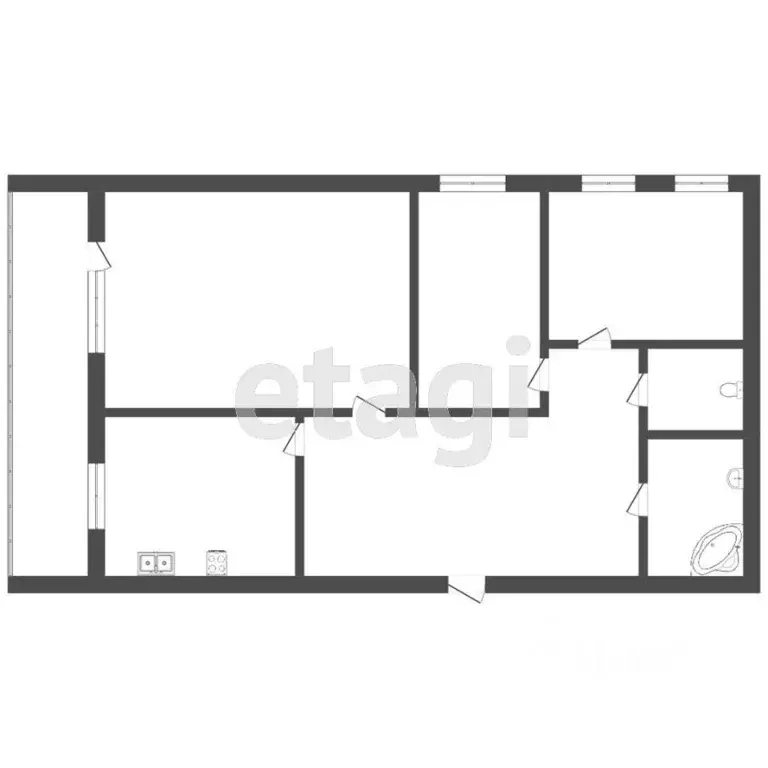 3-к кв. Тюменская область, Тюмень ул. Мельникайте, 69 (73.1 м) - Фото 1