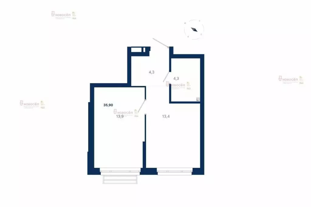 1-комнатная квартира: Екатеринбург, Шатурская улица, 5 (35.8 м) - Фото 1