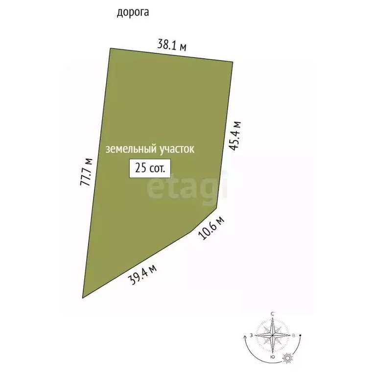 Участок в Крым, Бахчисарайский район, с. Железнодорожное ул. Подгорная ... - Фото 2