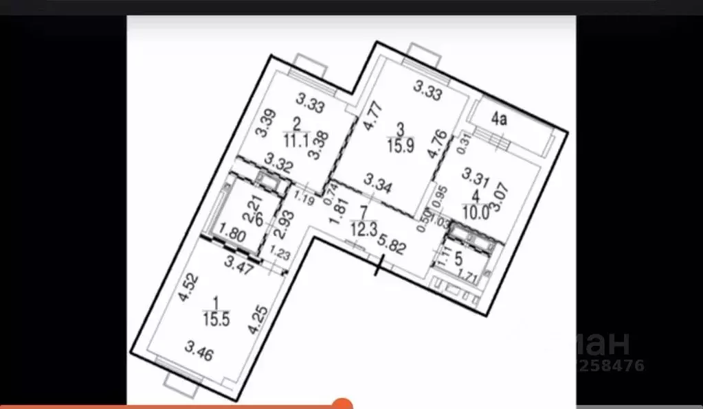 3-к кв. Москва ул. Генерала Глаголева, 11К1 (71.0 м) - Фото 1