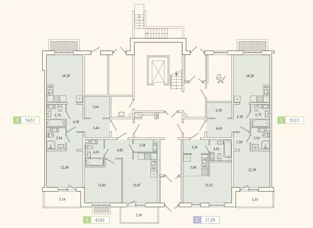 1-к кв. Ленинградская область, Гатчина ул. Чехова, 39к1 (41.6 м) - Фото 1