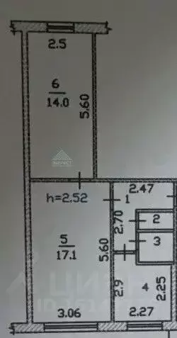 2-к кв. Хакасия, Абакан Торговая ул., 22 (44.0 м) - Фото 2
