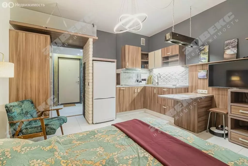 Квартира-студия: Санкт-Петербург, проспект Авиаконструкторов, 61 (23 ... - Фото 1