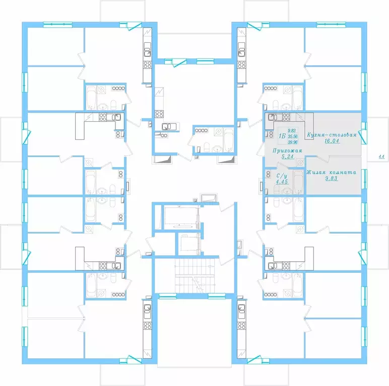 Продаётся 1-к квартира, 39.96 м - Фото 1