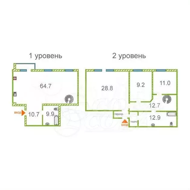 3-к. квартира, 175 м, 8/9 эт. - Фото 0