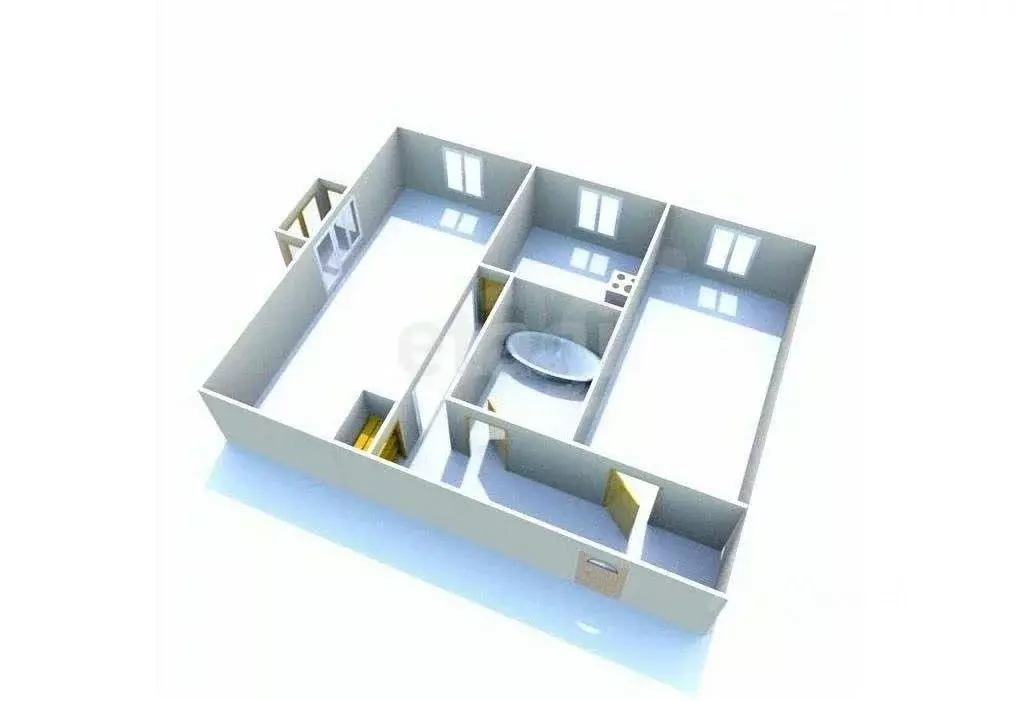 2-к кв. Сахалинская область, Южно-Сахалинск Сахалинская ул., 61 (40.8 ... - Фото 1