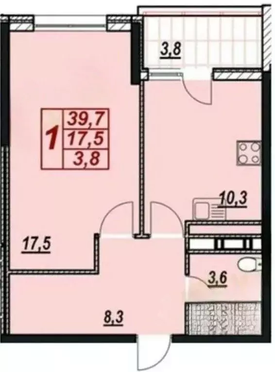 1-к кв. Краснодарский край, Анапа Крестьянская ул., 27к3 (38.0 м) - Фото 2