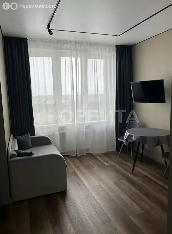 Квартира-студия: Тюмень, микрорайон Зарека, улица Лермонтова, 6 (30.1 ... - Фото 2