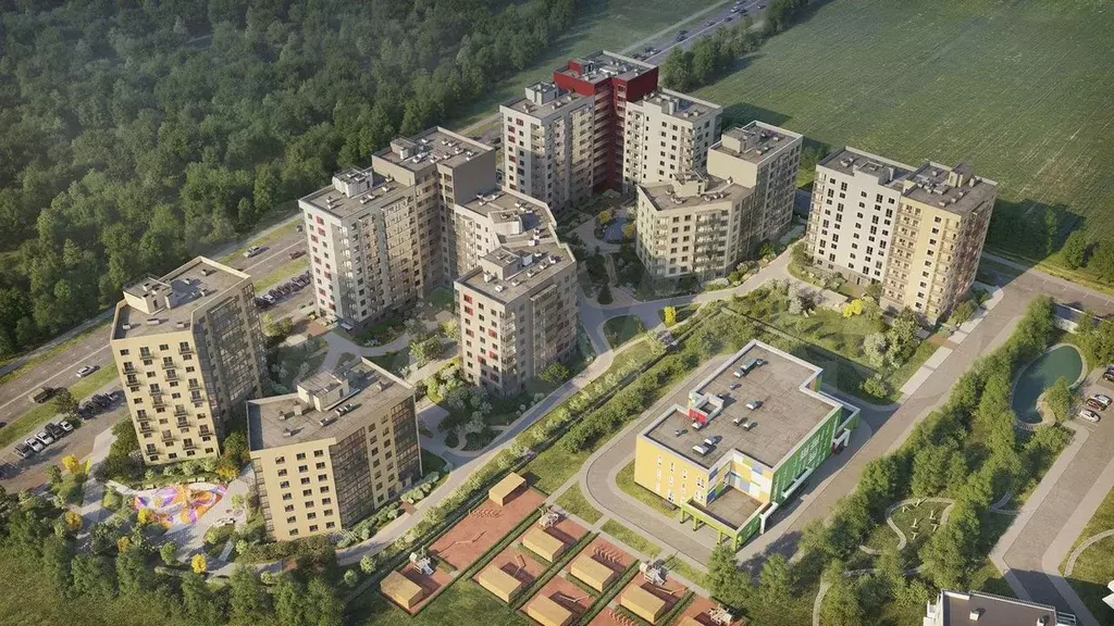 1-к. квартира, 36,6 м, 7/10 эт. - Фото 1