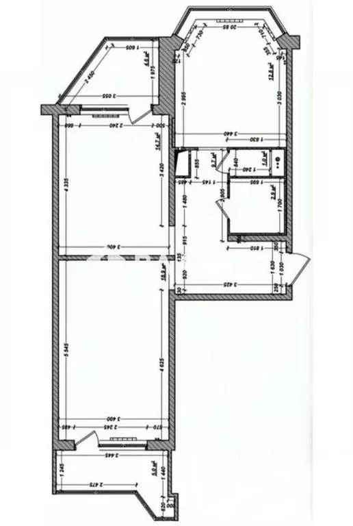 Квартира, 2 комнаты, 60.1 м - Фото 1