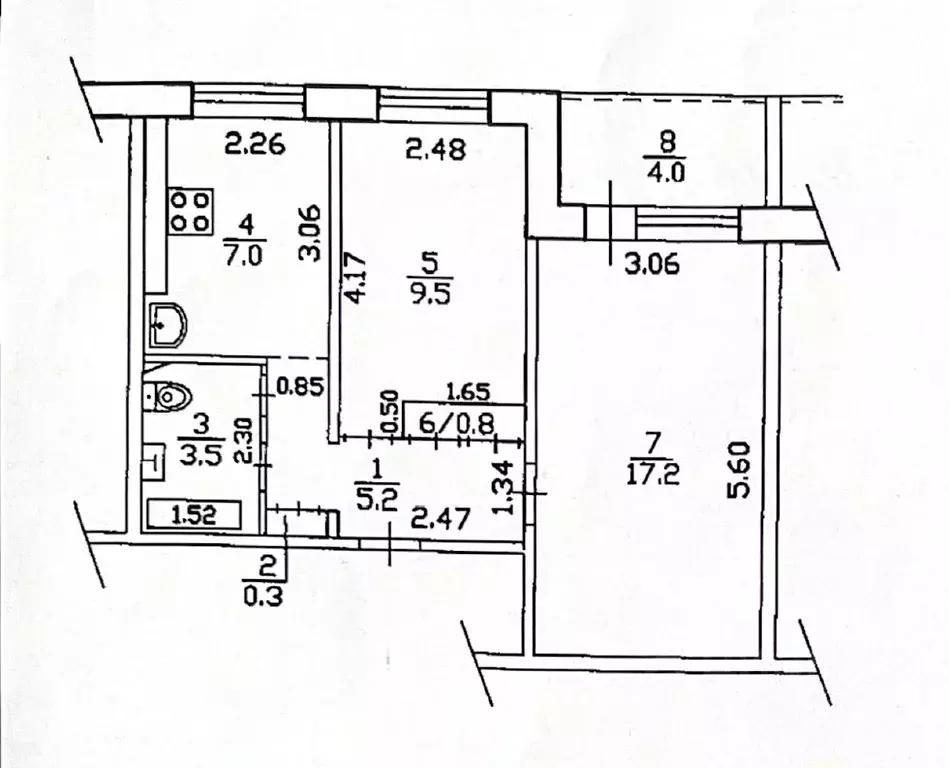 2-к кв. Башкортостан, Уфа Казанская ул., 10 (43.5 м) - Фото 2