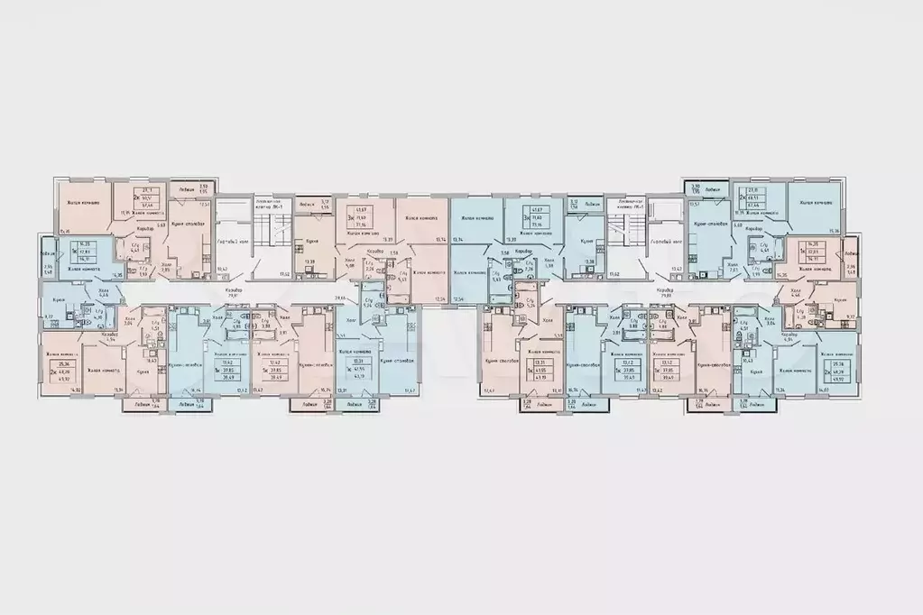 1-к. квартира, 39,5 м, 2/7 эт. - Фото 1