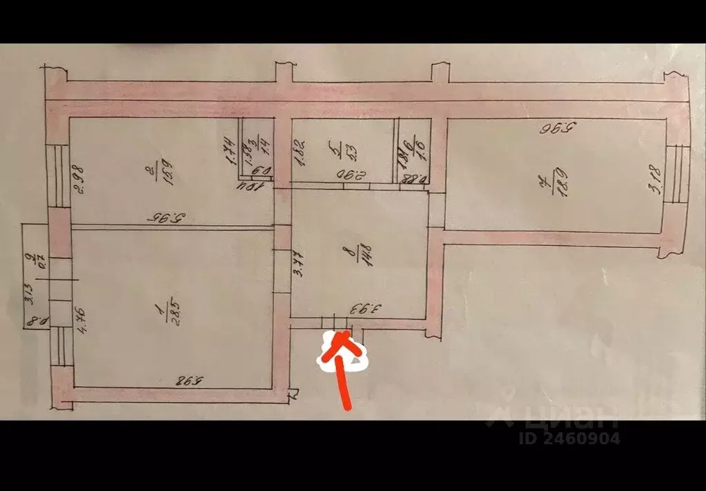 2-к кв. Татарстан, Казань ул. Нурсултана Назарбаева, 10 (86.4 м) - Фото 2