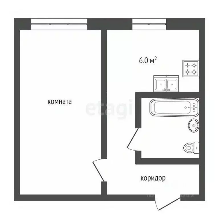 1-к кв. Забайкальский край, Чита ул. Богомягкова, 71 (33.6 м) - Фото 1