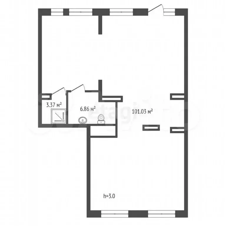 Продам помещение свободного назначения, 111.26 м - Фото 0