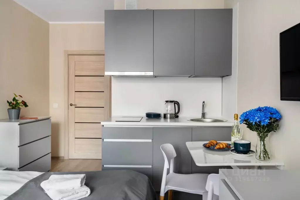 Студия Санкт-Петербург Политехническая ул., 6 (22.0 м) - Фото 1